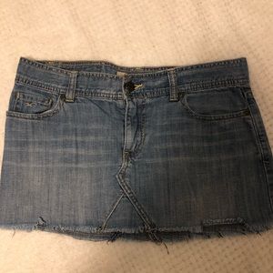 Hollister Light Wash Mini Skirt